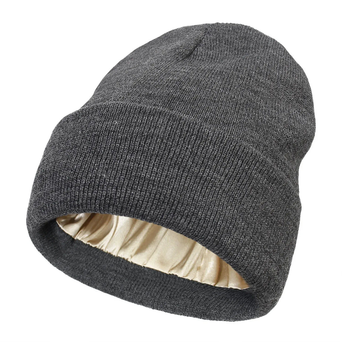 Perfekte Mütze für Locken (Curly Hair): LYVRA Satin Beanie verhindert Haarbruch.