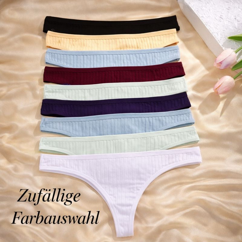 Lyvra Premium Unterwäsche Tanga am Model präsentiert, stilvolle Optik und moderne Passform für anspruchsvolle Kundinnen