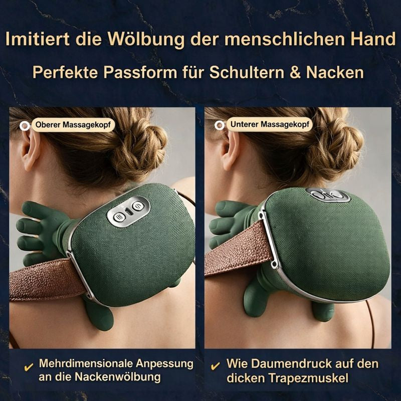 Nackenmassagegerät als Geschenkset mit stabiler Verpackungsbox für Wellness und Entspannung zu Hause