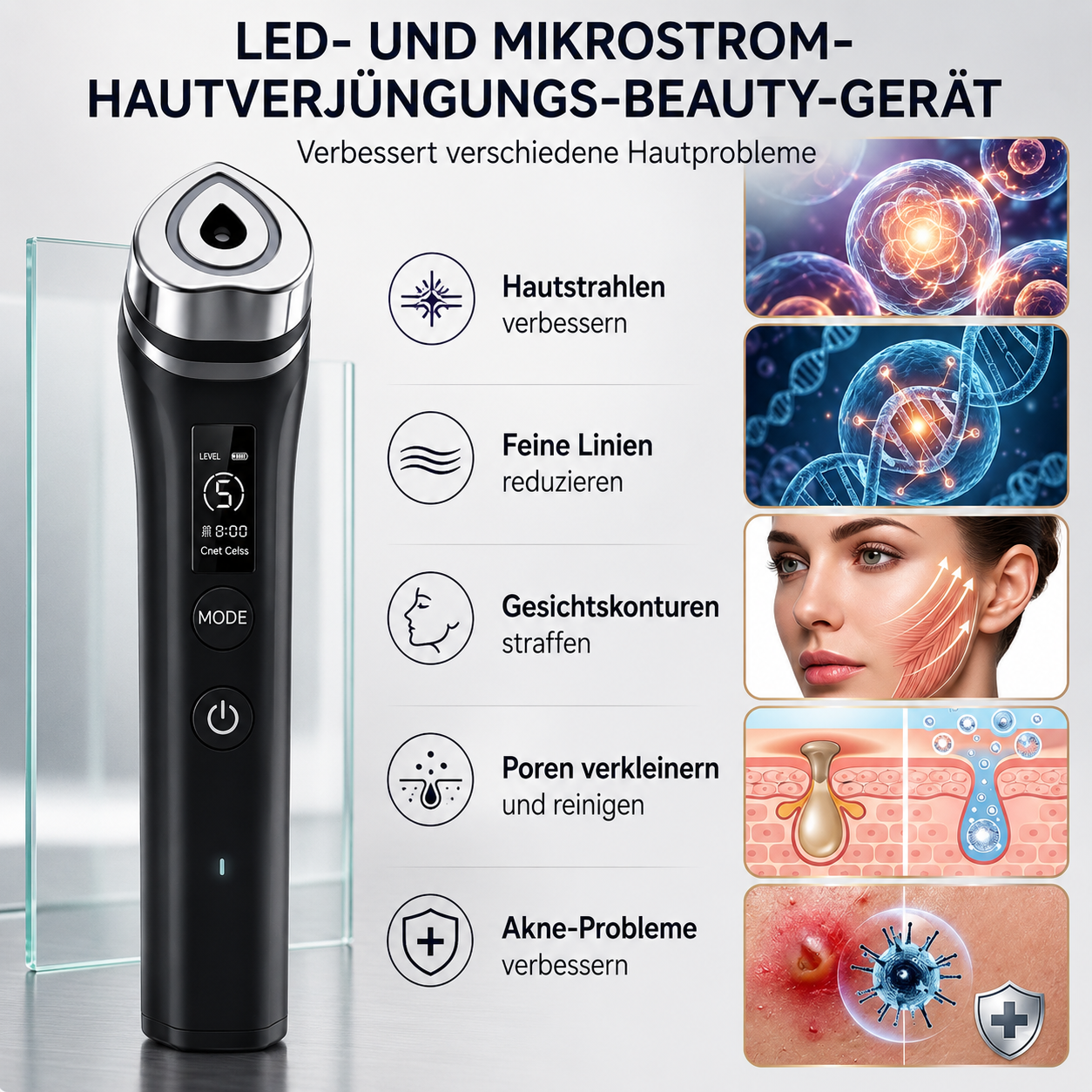 LYVRA RejuvaLift™ – RF Anti-Aging Gesichtsmassagegerät
