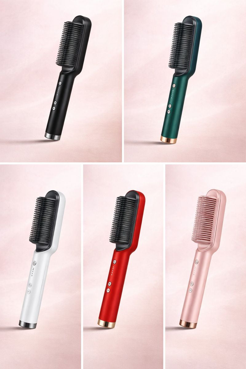 Lyvra GlideBrush – Elektrische Ionen-Glättbürste (Keramik)