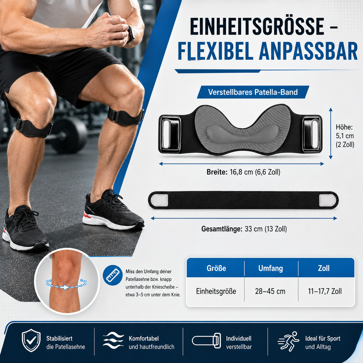 LYVRA KneeFit – Stützendes Knieband für Alltag & Bewegung