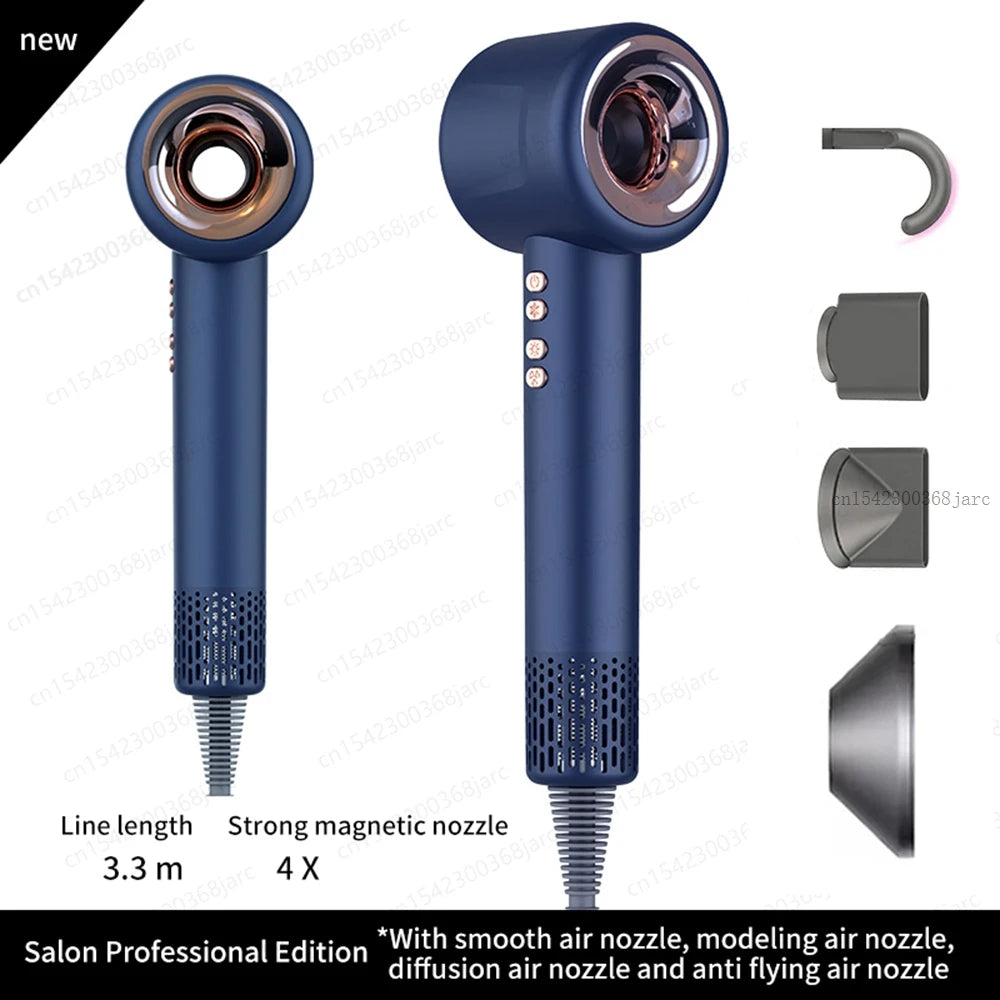 Premium Ionen-Haartrockner – Rotorloses Design mit Magnet-Aufsätzen