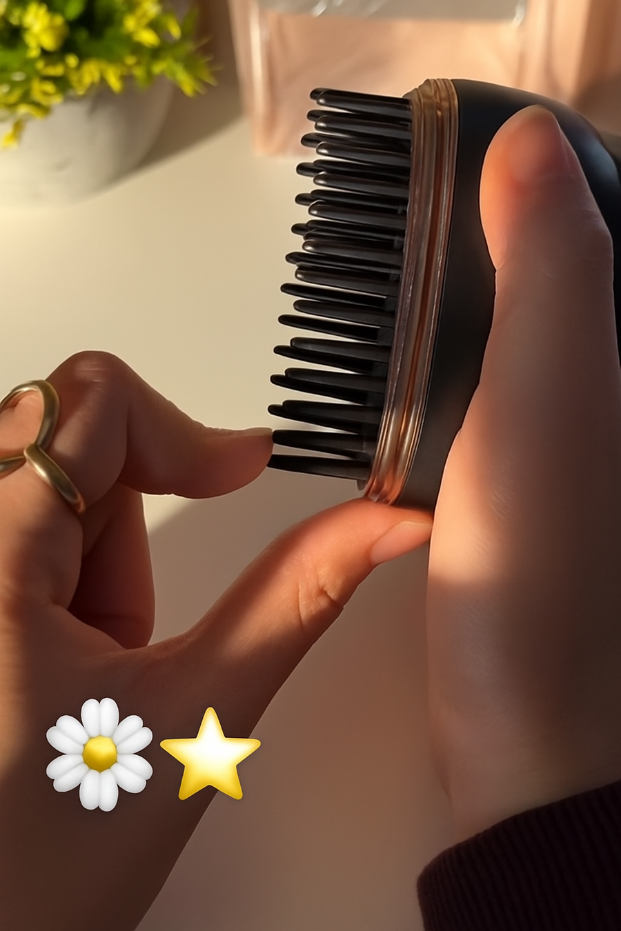 Luxuriöser Mini-Haarglätter für unterwegs – kabelloses Styling jederzeit und überall