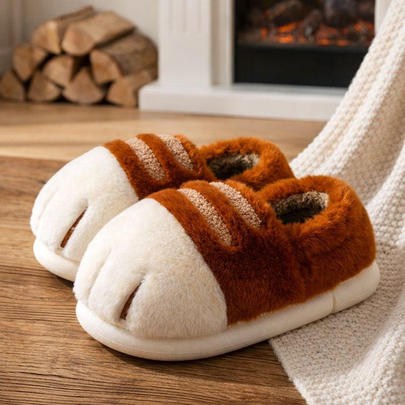 LYVRA Hausschuhe mit dicker Sohle – rutschfest, weich und ideal für kalte Wintertage