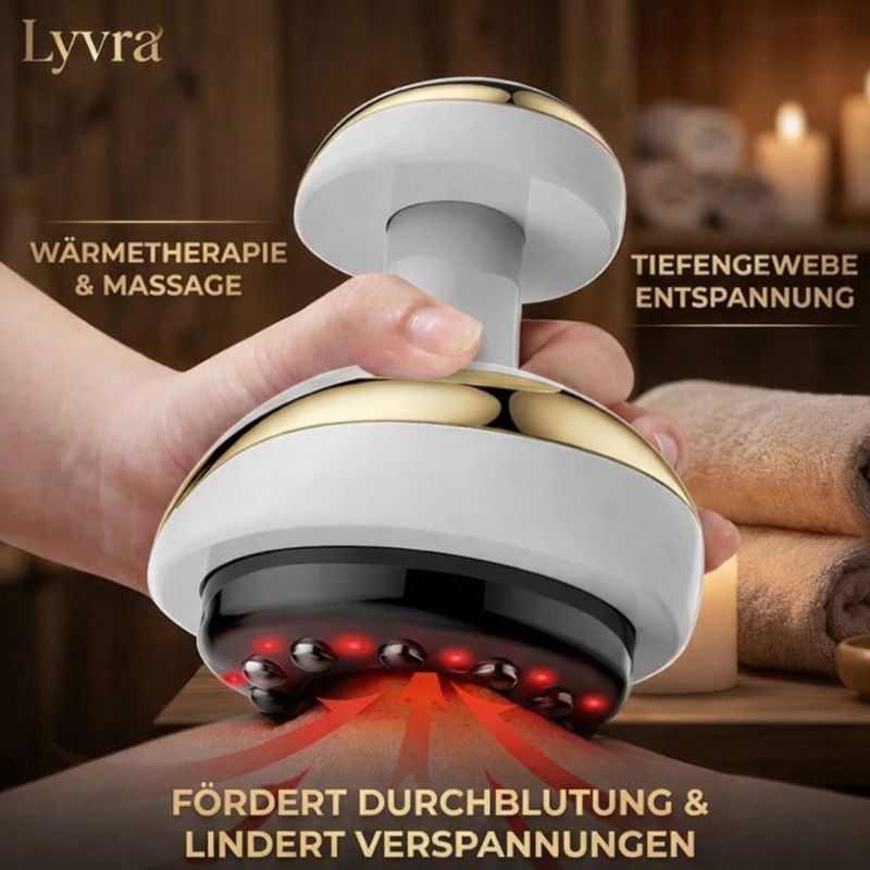 Lyvra Massagegerät mit Wärmetherapie und Rotlicht für intensive Muskelentspannung
