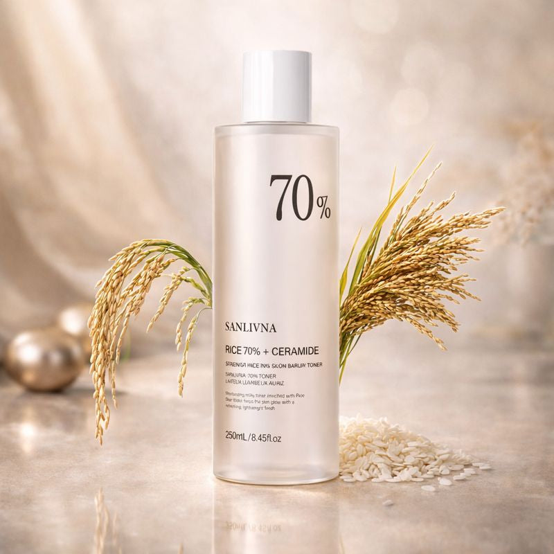 LYVRA minimalistische Skincare Marke – hochwertige Hautpflege mit Reisextrakt und Ceramiden